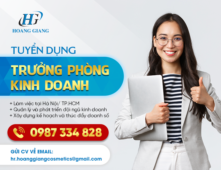 TUYỂN DỤNG TRƯỞNG PHÒNG KINH DOANH