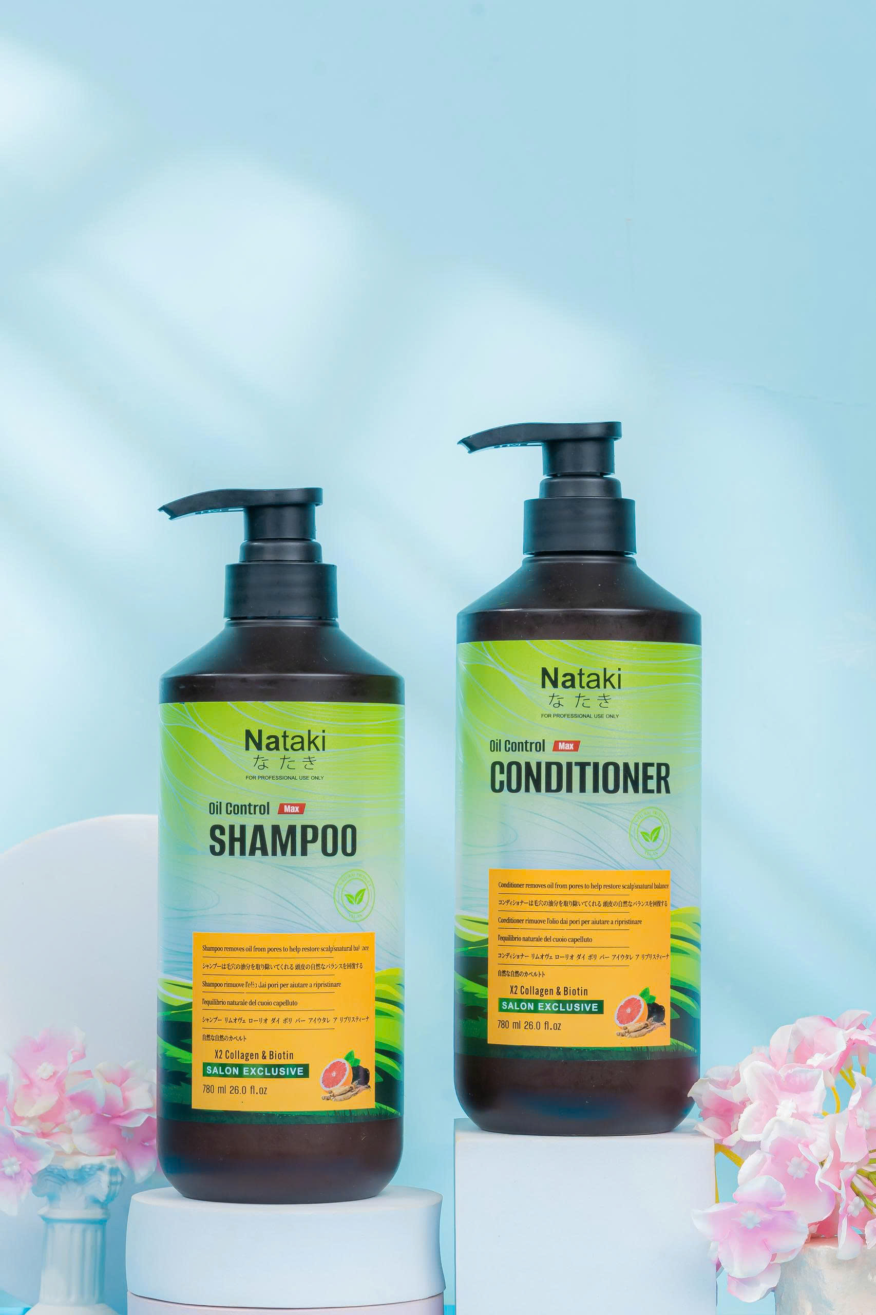 Gội Xả Giảm Nhờn cao cấp Nataki Max